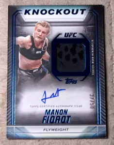 2024 Topps UFC Knockout reliquie autografate blu Manon Fiorot /50 - Foto 1 di 3