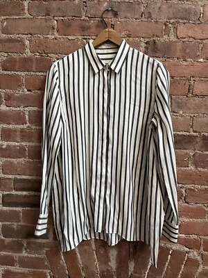 Brunello Cucinelli Women’s Silk Blouse, Sz Large - Image 1 of 4