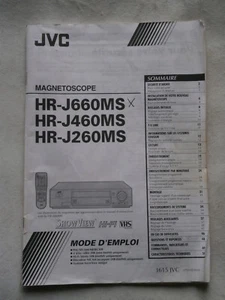 Notice Mode d'Emploi Magnetoscope JVC HR - Photo 1 sur 1