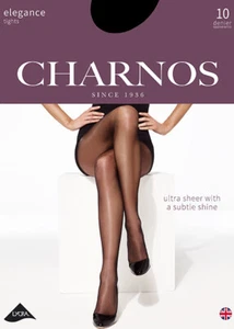Charnos Elegance Subtle Shine Ultra Sheer Tights 10 Denier -  7 colour choices - Picture 1 of 2