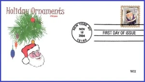 USA3 #3892 U/A UNKNOWN FDC Purple Santa Ornament - Picture 1 of 1