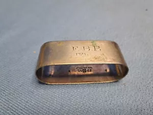 Antique Vintage Australian Napkin Serviette Ring Oval Rectangle 1924 EPNS - Bild 1 von 4