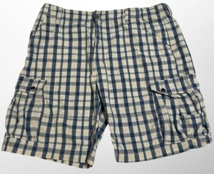 Levi Strauss Vintage Men's Size 40 White Tab Cargo Multicolor Plaid Shorts 🔥 - Picture 1 of 6