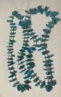 VINTAGE (2) TWO STRANDS 16"  BLUE AMERICAN TURQUOISE NUGGETS-BELOW WHOLESALE!!!