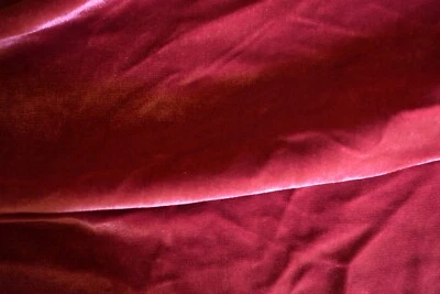 PAPRIKA SOLID   VELVET 2 WAY STRETCH POLYESTER SPANDEX FABRIC  BY THE  YARD - Image 1 of 2