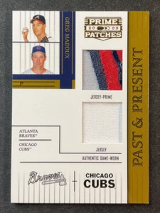Greg Maddux /150 3 Color Patch Jersey 2005 Donruss Prime Patches Past & Present - Picture 1 of 2
