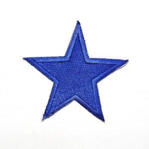 Blue Star patch Sign Artwork Symbol Emblem for DIY Iron on Clothes Jacket Jeans - Picture 1 of 10