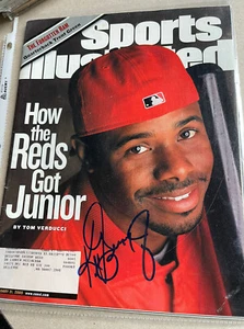 Rojos Ken Griffey Jr. Revista Sports Illustrated firmada 21-02-2000 - Imagen 1 de 4