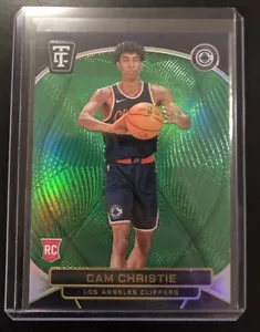 Cam Christie - 2024-25 Panini Totally Certified Mirror Green /5 SSP CLIPPERS RC - Bild 1 von 2