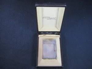 S.T Dupont Feuerzeug Silber Linie 2 Full Set Komplett Überholt Garantie - Bild 1 von 13