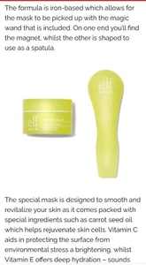 e.l.f Skin SUPER REVITALIZE Magnetic Mask 1.76 fl oz Dual Sided Tool Wand Mud - Picture 1 of 11