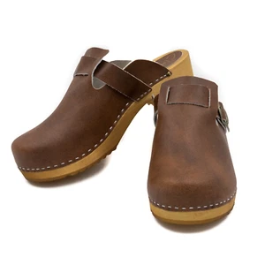 CLOGERS Holzclogs Herren HOLZ Holzschuhe Clogs Pantoletten Sandalen 40-47 - Bild 1 von 6