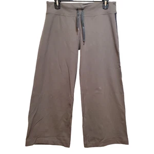 Lululemon Woman Size 6 Brown Strach Capri Cropped Wide Leg Workout Yoga Pants - Picture 1 of 6