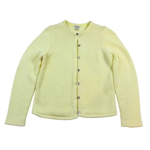 Cárdigan suéter LL Bean para mujer amarillo claro tejido con botones talla S REG - Imagen 1 de 5