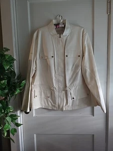 Giacca utility donna Michael Kors, ecrù/crema, taglia 2X - Foto 1 di 9