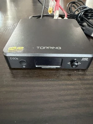 Topping D50s USB DAC HiFi Audio Decoder - Black - Image 1 of 2