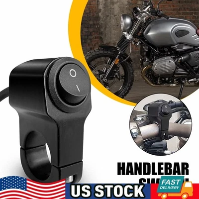 Interruptor de punto antiniebla de faro de manillar ON OFF para motocicleta 7/8" moto N Foto 1 de 4