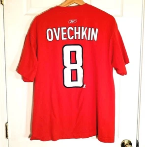 CAMISETA GRANDE Red Ovechkin 8 Washington Capitals Para Hombre Muy LIMPIA L Reebok L NHL - Imagen 1 de 3