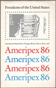 US Stamps Scott #2216 - #2219 Mint NH Presidential Souvenir Sheets Black Mounts - Picture 1 of 1