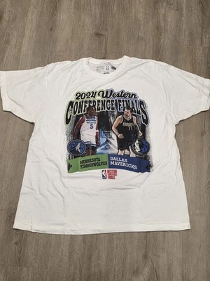 Camiseta de baloncesto 2024 de las finales de la Conferencia Oeste Minnesota Vs Dallas talla XL  Foto 1 de 4
