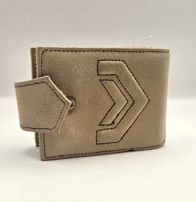 Cartera triple pliegue de cuero S.S. Kresge - De colección NOS Hong Kong - Beige Foto 1 de 4