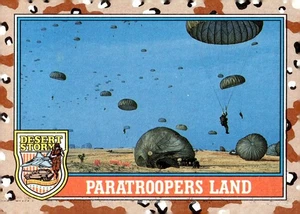 1991 Topps Desert Storm 2nd Series Card #162 Paratroopers Land - Picture 1 of 2