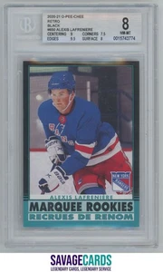 2020-21 O-Pee-Chee Update Retro Black Alexis Lafreniere BGS 8 /100 #650 New York - Picture 1 of 3