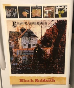 RARE ORIGINAL BLACK SABBATH GUNS N ROSES DOUBLE SIDED POSTER ALBUM DISCOVERY - Picture 1 of 4