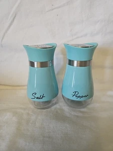 MCM Turquoise Salt And Pepper Shakers - Picture 1 of 6