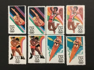 old stamps  USA  x  8   OLYMPIC GAMES  1984  MNH - Picture 1 of 1