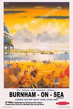 GWR -  Burnham on Sea - Somerset. Railway Travel Poster - various sizes