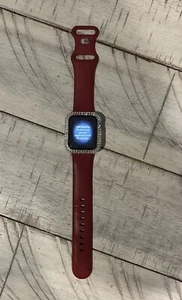 Apple Smart Watch Series 3 38mm GPS WR-50M Red Band / Aluminum Case NOCHARGER - Picture 1 of 2