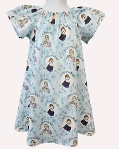 Princess dress, Elsa - Anna birthday dress, Princess peasant flutter sleeve dres - Picture 1 of 3