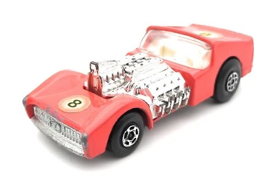 Matchbox Superfast n. 19 Road Dragster. rosso rosato. #8 etichetta. Inghilterra - Immagine 1 di 3