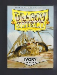 Dragon Shield Matte Ivory (100) Shield Sleeves Free Shipping - Picture 1 of 1