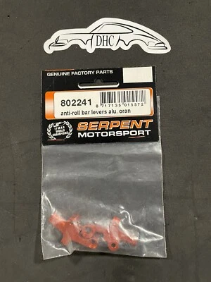 Serpent Vintage RC Coche Parte # 802241 Naranja Aluminio Barra Antivuelco Palancas Foto 1 de 2