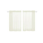 Short Sheer Curtains Kitchen Cafe Small Voile Net Slot Top Home Window Drapes Au