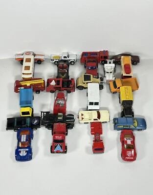LOT OF 25 VINTAGE MATCHBOX HOT WHEELS CARS/TRUCKS 1:64 Diecast 1970-90s READ - Image 1 of 4