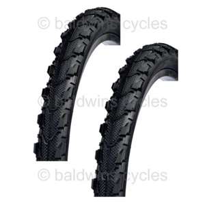 PAAR 26x1,95 Baldys Semi Slick Mountain MTB Fahrrad REIFEN SCHWARZ - Bild 1 von 5