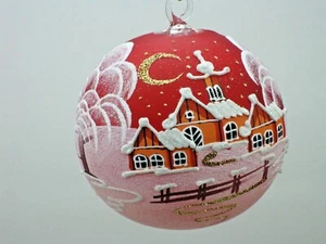 Weihnachtskugel - handbemalt.d.12 cm. Verschiedene Farben. - Bild 1 von 30