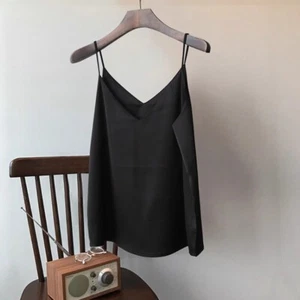 Dama Suelto Correa de Espagueti Chaleco Camisola Camiseta sin Mangas Blusa Elegante Verano - Imagen 1 de 15