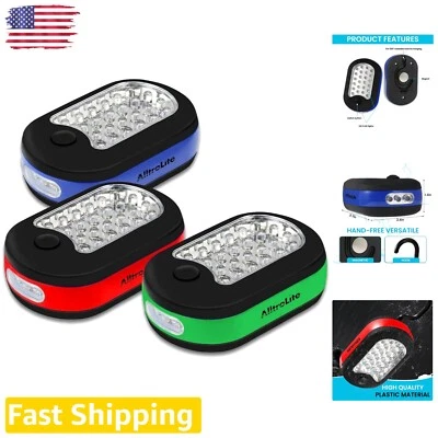 Versatile Portable Work Lights Trio - Magnetic Design with Push-Button Control - Image 1 of 4