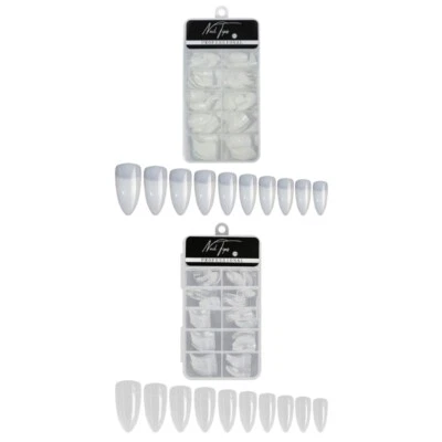 100Pcs Nail Tips Curved Extension 3D Eagle Claw Nails Thick Deeply - Image 1 of 4