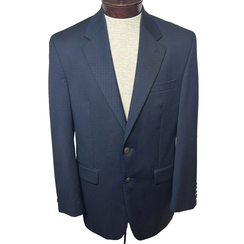 Giacca tuta Michael Kors uomo 38R cappotto sportivo blazer lana navy