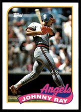 1989 Topps Johnny Ray California Angels #455