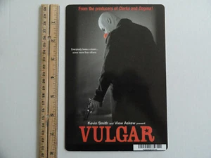 VULGAR - BLOCKBUSTER VIDEO BACKER CARD 5,5"X8" --NO MOVIE - Bild 1 von 3