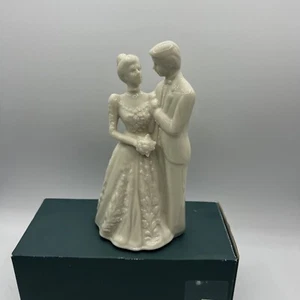 LENOX ELFENBEIN PORZELLAN "HOCHZEIT VERSPRECHEN SAMMLUNG" TORTENAUFLEGER MIT BOX Vintage - Bild 1 von 7