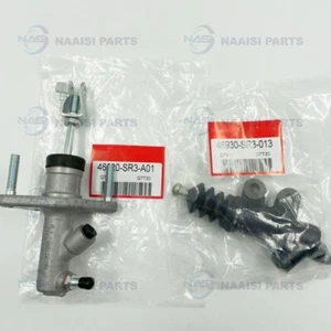 Clutch Master+Slave Cylinder For 94-01 Acura Integra & 92-00 Honda Civic D16 D18 - Picture 1 of 7