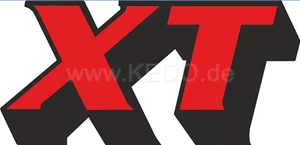 Fuel Tank Decal / logo / lettering 'XT' red/black, 1 piece - Picture 1 of 1