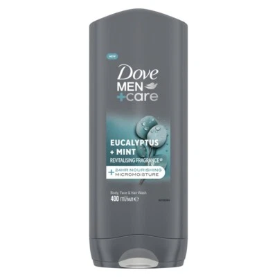 15,75€/L- 6x DOVE Men + Care 3-in-1 Duschgel „Eukalyptus + Minze“ – 400ml